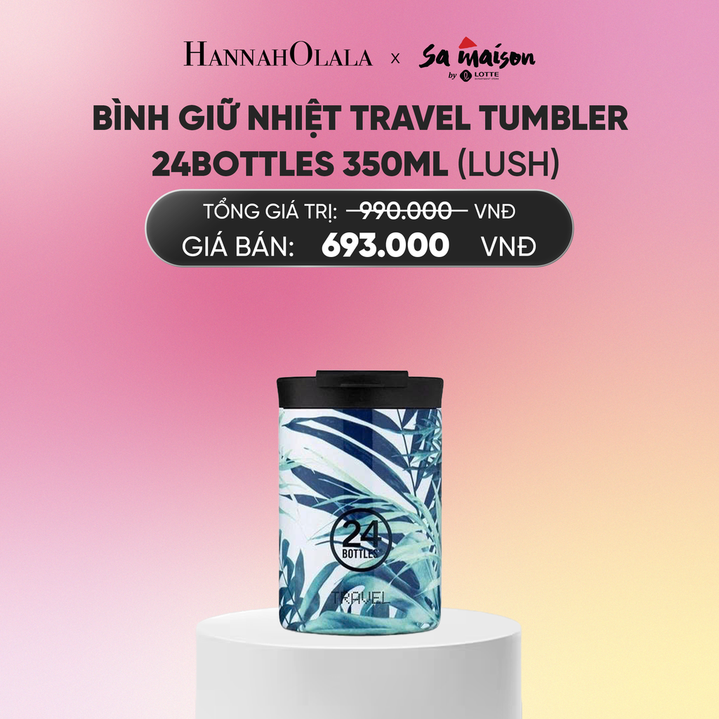  FLASH DEAL 2: BÌNH GIỮ NHIỆT TRAVEL TUMBLER 24BOTTLES 350ML_A625 