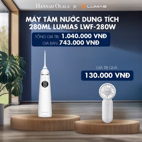  M65_DEAL 28: MÁY TĂM NƯỚC DUNG TÍCH 280ML LUMIAS LWF-280W 