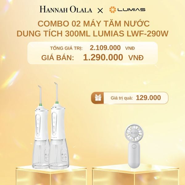  C1458_DEAL 1: COMBO 02 MÁY TĂM NƯỚC DUNG TÍCH 300ML LUMIAS LWF-290W 