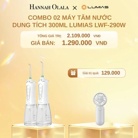  C1458_DEAL 1: COMBO 02 MÁY TĂM NƯỚC DUNG TÍCH 300ML LUMIAS LWF-290W 