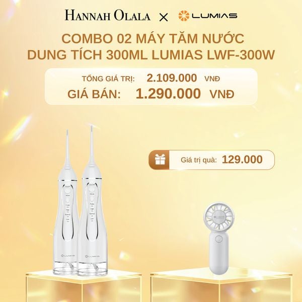  C1459_DEAL 2: COMBO 02 MÁY TĂM NƯỚC DUNG TÍCH 300ML LUMIAS LWF-300W 