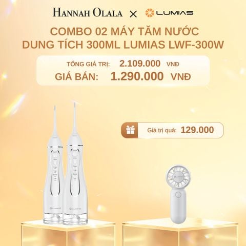  C1459_DEAL 2: COMBO 02 MÁY TĂM NƯỚC DUNG TÍCH 300ML LUMIAS LWF-300W 