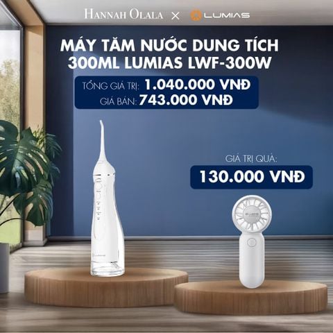  M66_DEAL 29: MÁY TĂM NƯỚC DUNG TÍCH 300ML LUMIAS LWF-300W 