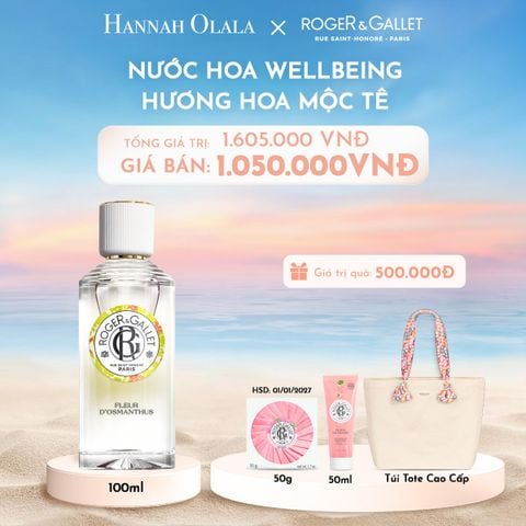  C13_DEAL 3: NƯỚC HOA WELLBEING ROGER&GALLET 100ML 