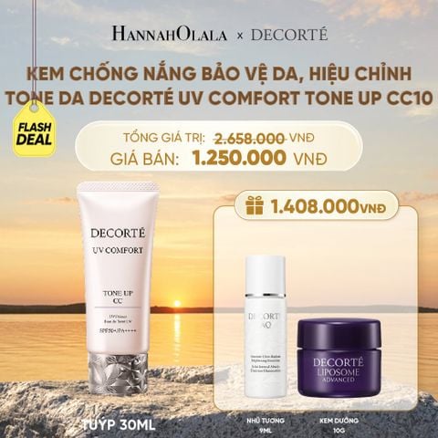  KEM CHỐNG NẮNG HIỆU CHỈNH TONE DA DECORTÉ UV COMFORT TONE UP NÂNG TÔNG - B564 