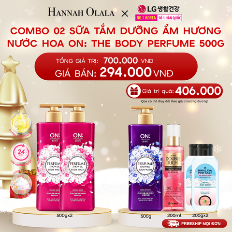  DEAL 07_RE: COMBO 02 SỮA TẮM DƯỠNG ẨM HƯƠNG NƯỚC HOA ON: THE BODY PERFUME 500G 