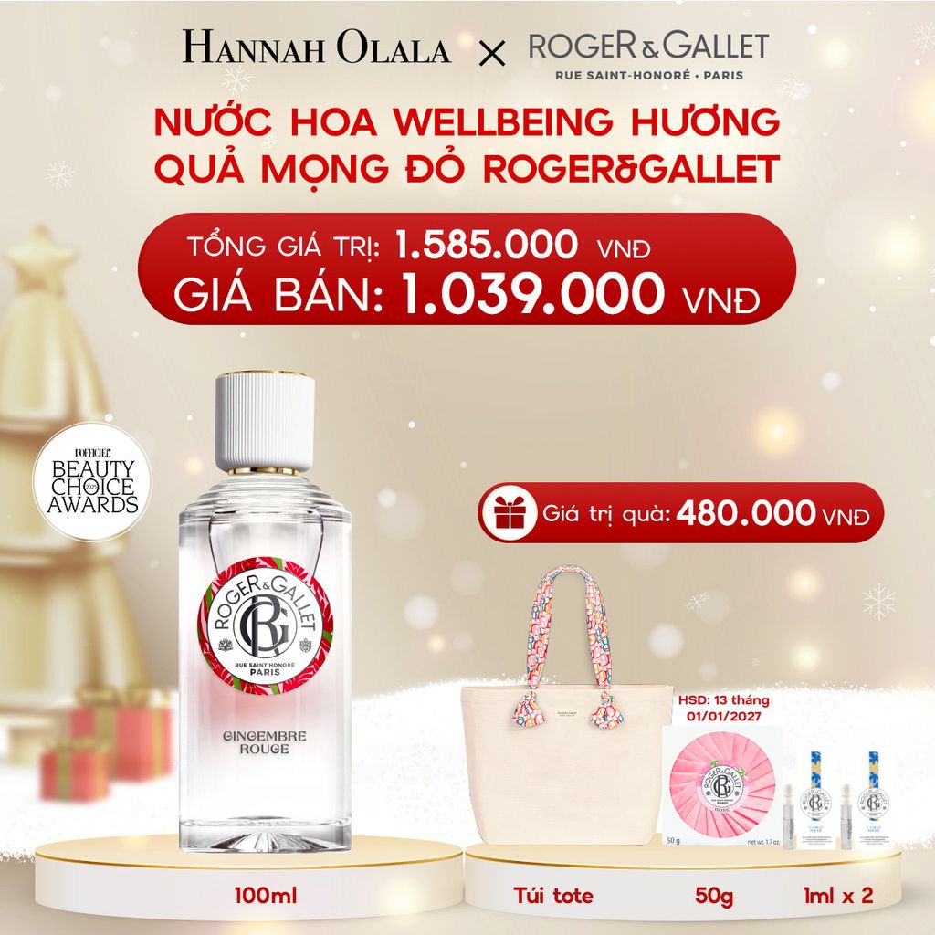  A152_DEAL 2: NƯỚC HOA WELLBEING ROGER&GALLET 100ML 