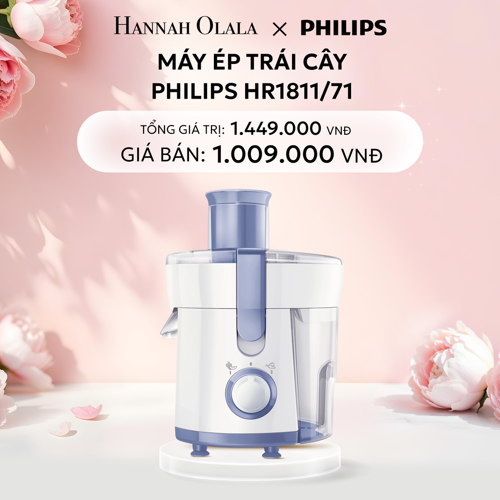  E72: DEAL 19: MÁY ÉP TRÁI CÂY PHILIPS HR1811/71 