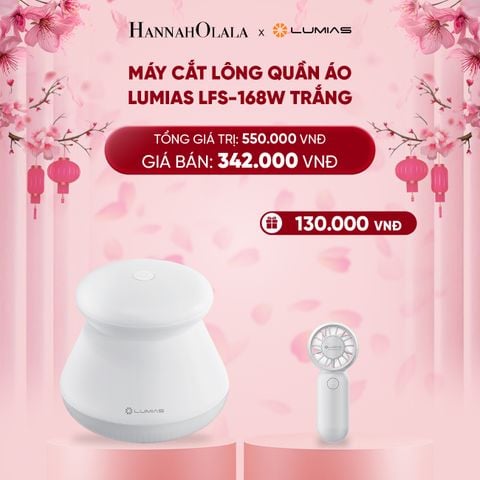  DEAL 3: MÁY CẮT LÔNG QUẦN ÁO LUMIAS LFS-168W TRẮNG 