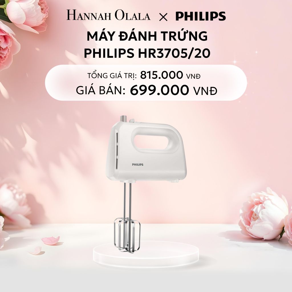  E77: DEAL 23: MÁY ĐÁNH TRỨNG PHILIPS HR3705/20 