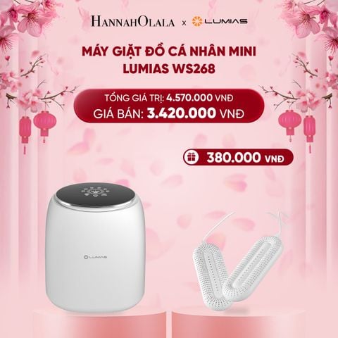  DEAL 23: MÁY GIẶT ĐỒ CÁ NHÂN MINI LUMIAS WS268 