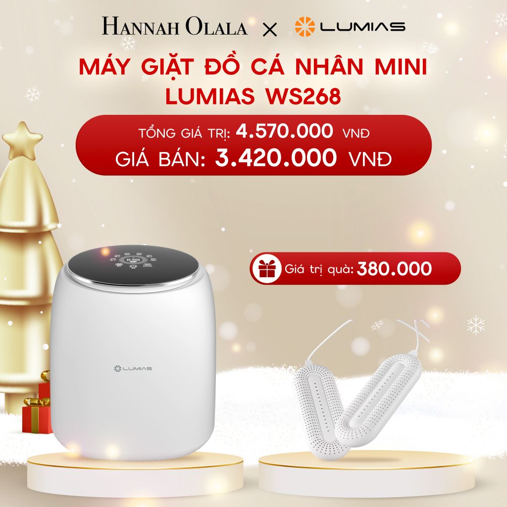  A106_DEAL 43: MÁY GIẶT ĐỒ CÁ NHÂN MINI LUMIAS WS268 