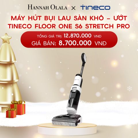  A113_DEAL 1: MÁY HÚT BỤI LAU SÀN KHÔ – ƯỚT TINECO FLOOR ONE S6 STRETCH PRO 