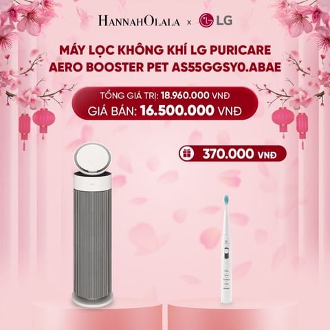  DEAL 1: MÁY LỌC KHÔNG KHÍ LG PURICARE AERO BOOSTER PET AS55GGSY0.ABAE 