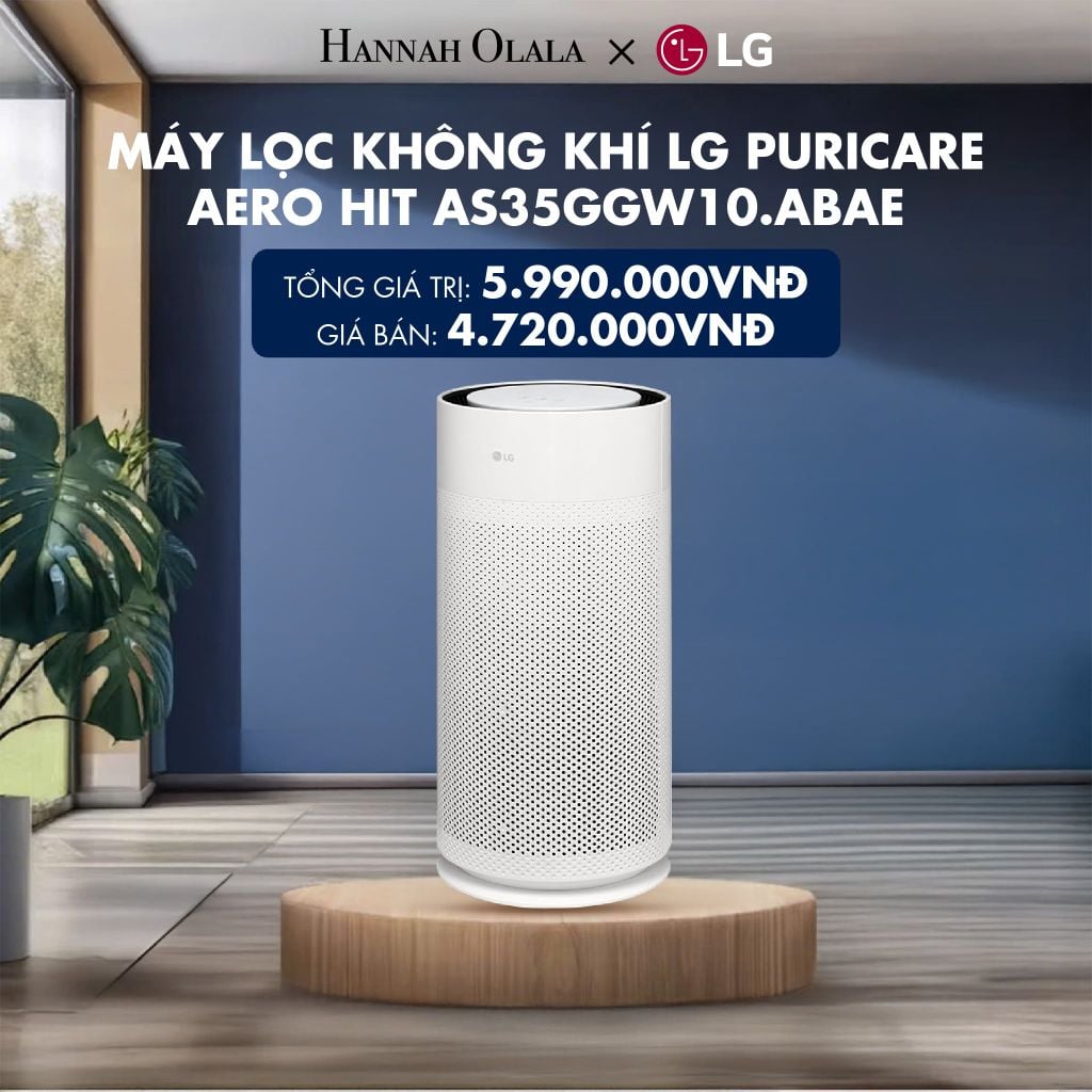  MÁY LỌC KHÔNG KHÍ LG PURICARE AERO HIT AS35GGW10.ABAE 