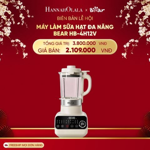  DEAL 9: MÁY LÀM SỮA HẠT ĐA NĂNG BEAR HB-4H12V 