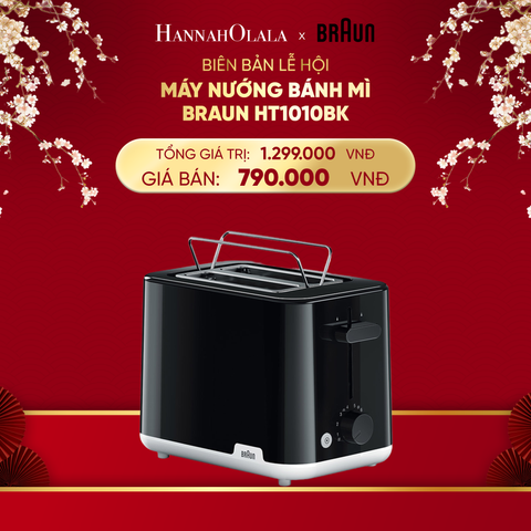  DEAL 7: MÁY NƯỚNG BÁNH MÌ BRAUN HT1010BK 