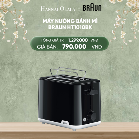  DEAL 10: MÁY NƯỚNG BÁNH MÌ BRAUN HT1010BK 