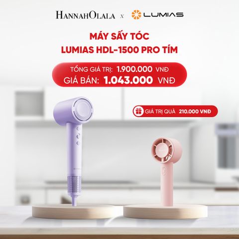  DEAL 19: MÁY SẤY TÓC LUMIAS HDL-1500 PRO TÍM 