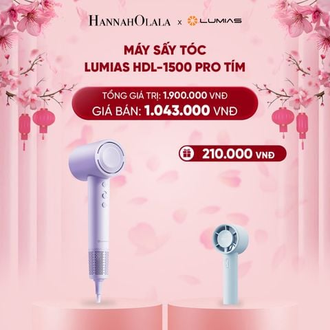  DEAL 14: MÁY SẤY TÓC LUMIAS HDL-1500 PRO TÍM 