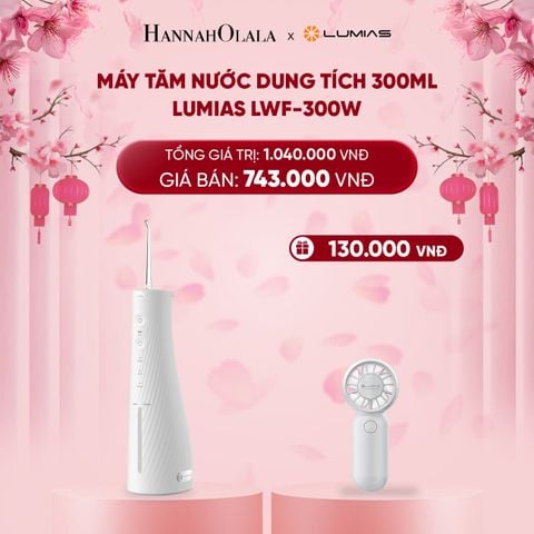  DEAL 8: MÁY TĂM NƯỚC DUNG TÍCH 300ML LUMIAS LWF-300W 