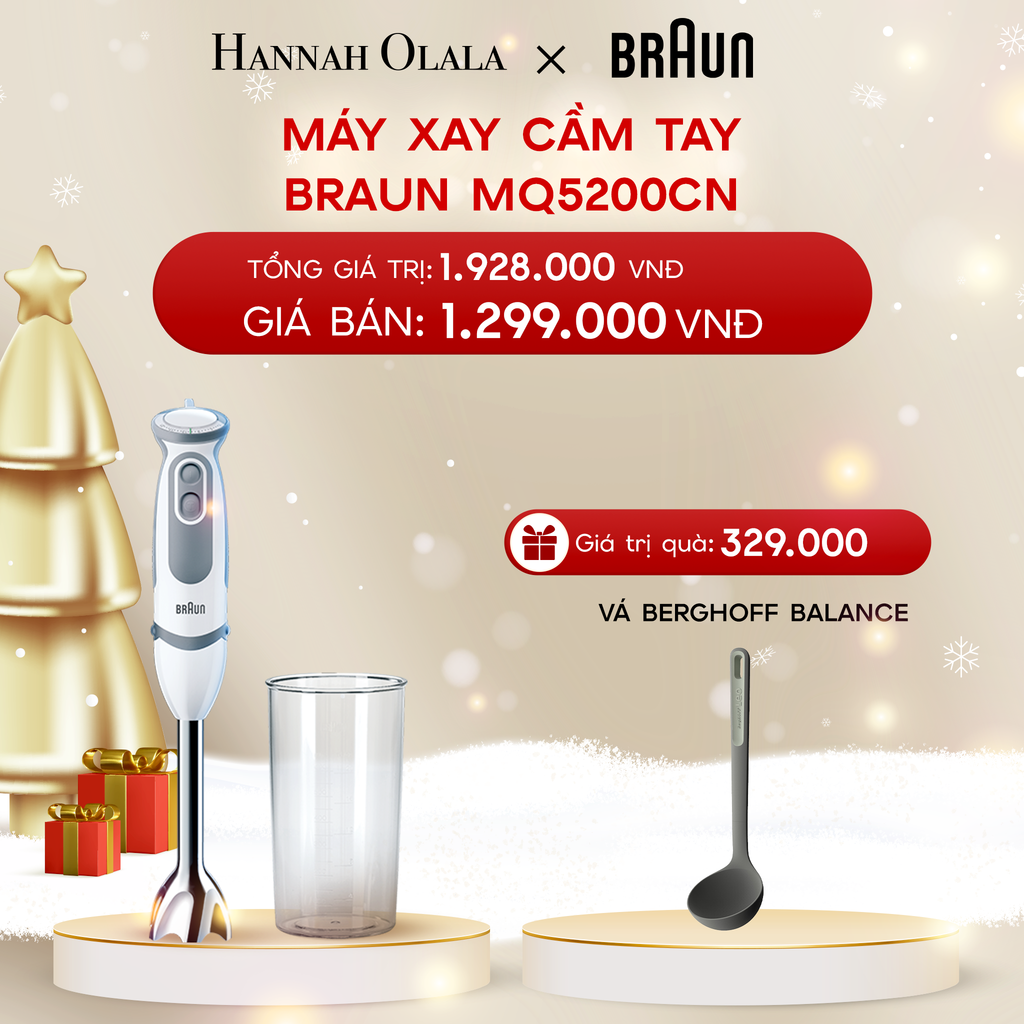 A912_DEAL 5: MÁY XAY CẦM TAY BRAUN MQ5200CN – TẶNG VÁ BERGHOFF BALANCE 