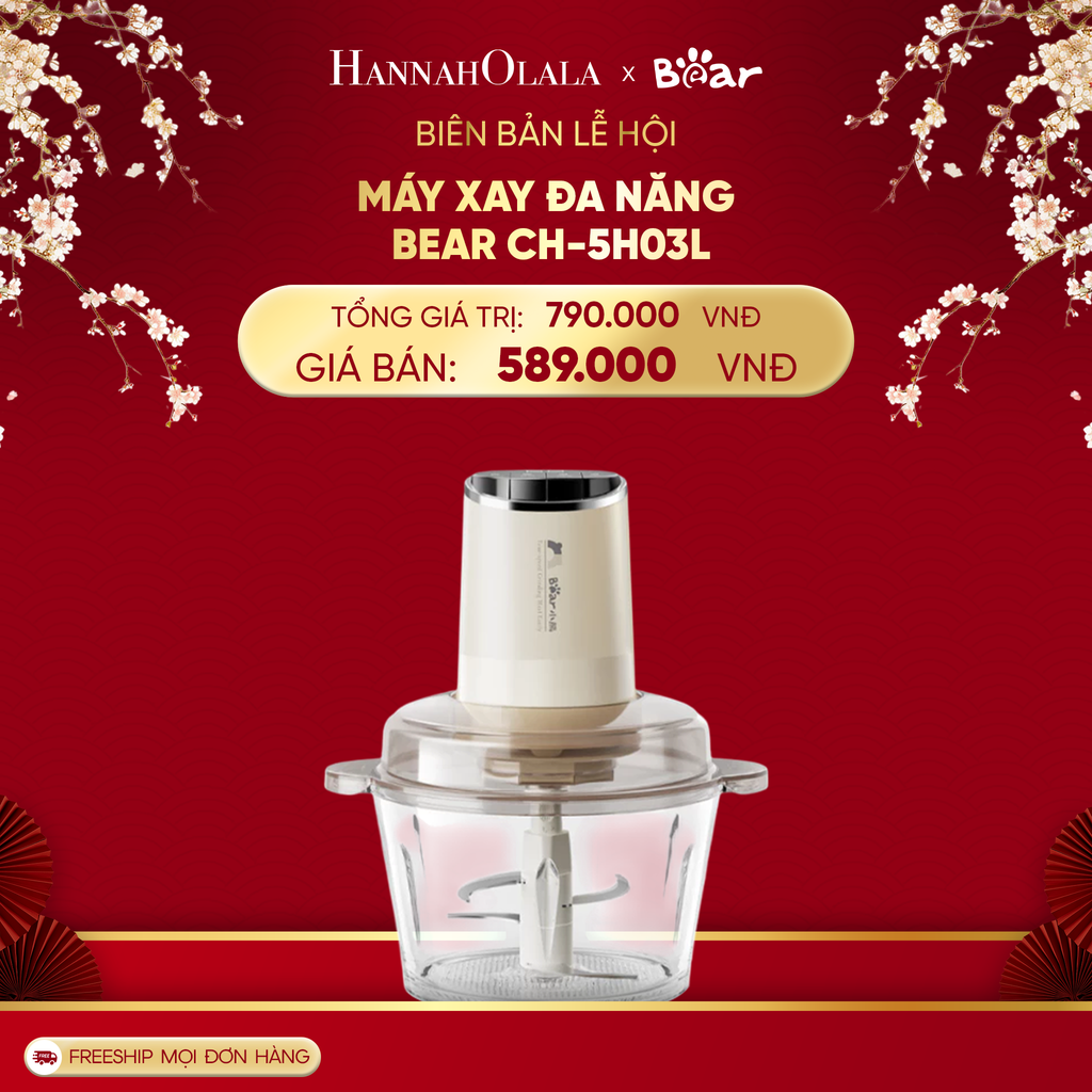  DEAL 8: MÁY XAY ĐA NĂNG BEAR CH-5H03L 