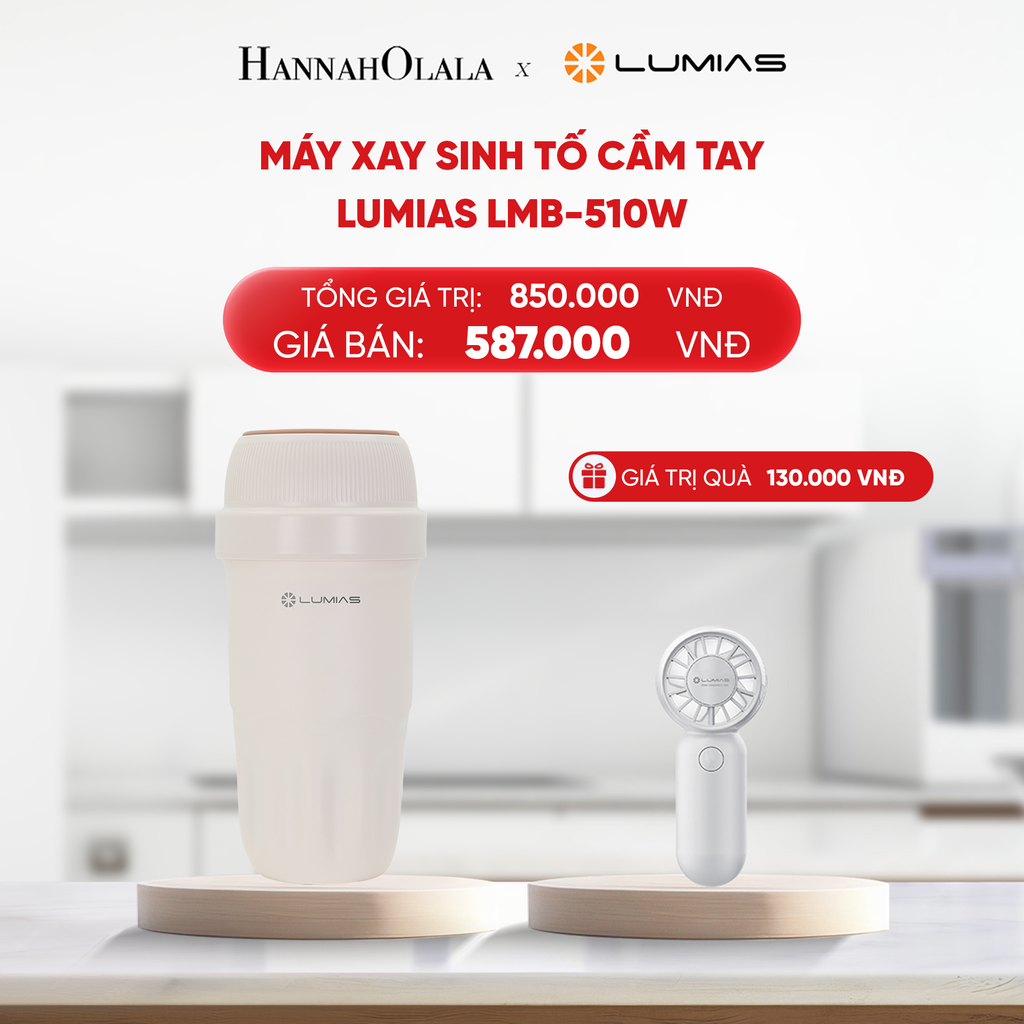  B51_DEAL 20: MÁY XAY SINH TỐ CẦM TAY LUMIAS LMB-510W 