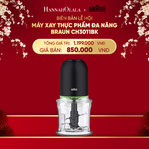  DEAL 4: MÁY XAY THỰC PHẨM ĐA NĂNG BRAUN CH3011BK 