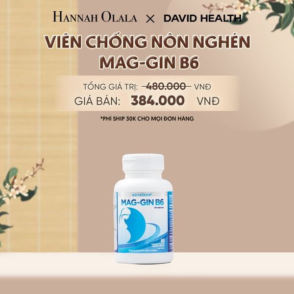  VIÊN CHỖNG NÔN NGHÉN MAG-GIN B6 (60 VIÊN) DAVID HEALTH - A510 