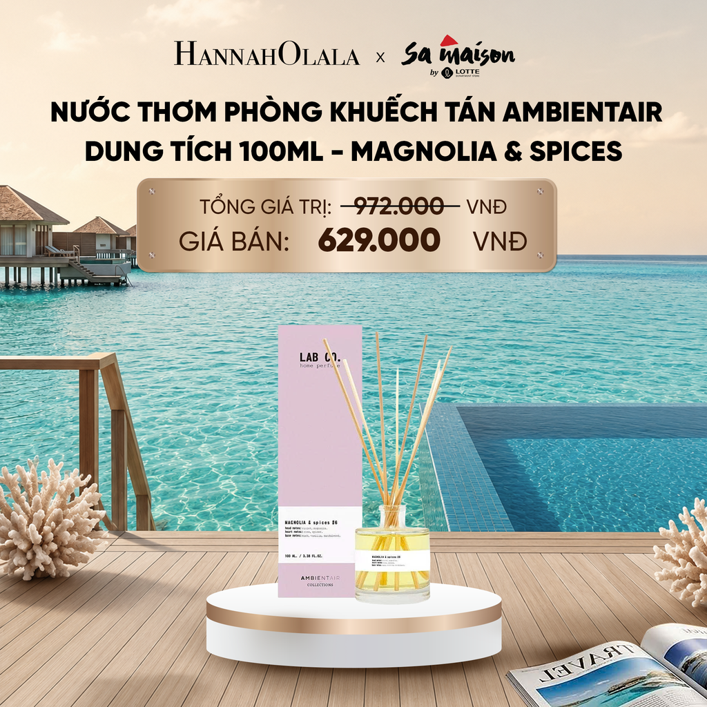  NƯỚC THƠM PHÒNG KHUẾCH TÁN AMBIENTAIR, DUNG TÍCH 100ML - DEAL 4_ D2004 