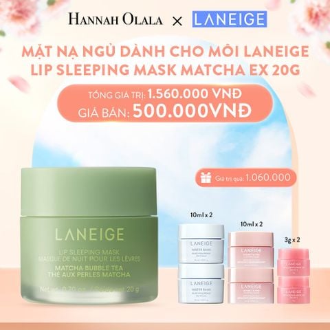  A426_DEAL 13: MẶT NẠ NGỦ DÀNH CHO MÔI LANEIGE LIP SLEEPING MASK 20G (HƯƠNG TRÀ SỮA TRÀ XANH / KHOAI MÔN) 