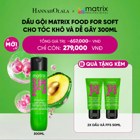  [DEAL SỐC] DẦU GỘI MATRIX FOOD FOR SOFT CHO TÓC KHÔ VÀ DỄ GÃY 300ML - A5440 