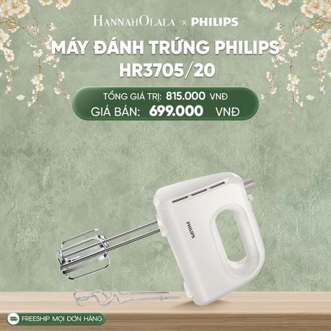  DEAL 10: MÁY ĐÁNH TRỨNG PHILIPS HR3705/20 
