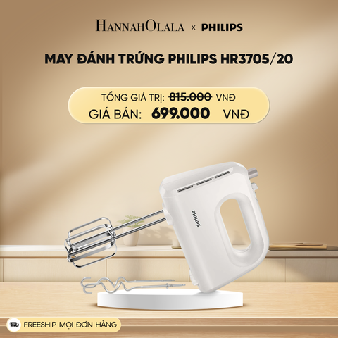  DEAL 22: MÁY ĐÁNH TRỨNG PHILIPS HR3705/20 