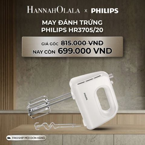  DEAL 8: MÁY ĐÁNH TRỨNG PHILIPS HR3705/20 
