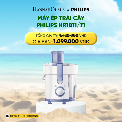  DEAL 7: MÁY ÉP TRÁI CÂY PHILIPS HR1811/71 