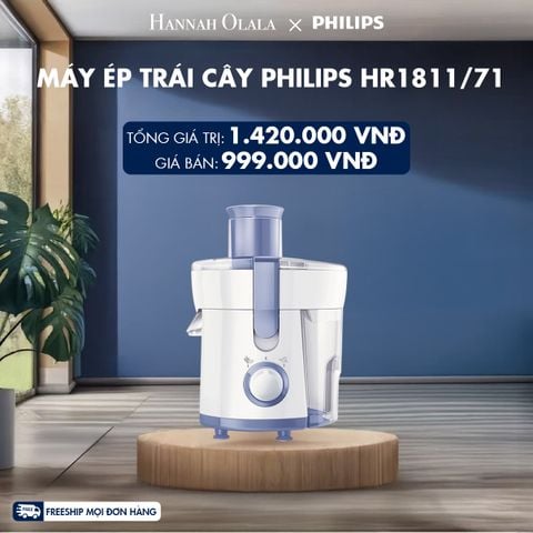  MÁY ÉP TRÁI CÂY PHILIPS HR1811/71 - DEAL 6 