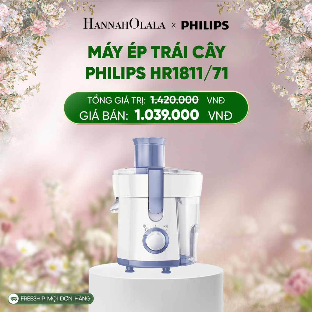  E501_DEAL 9: MÁY ÉP TRÁI CÂY PHILIPS HR1811/71 