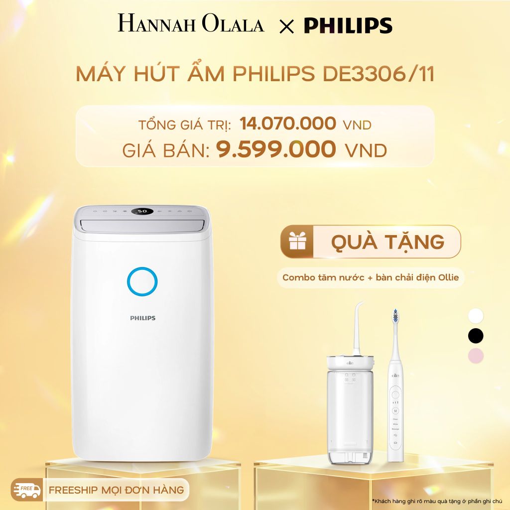  DEAL 03: MÁY HÚT ẨM PHILIPS DE3306/11 