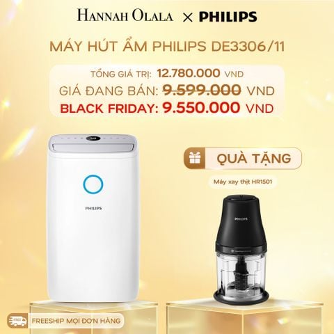  DEAL 1: MÁY HÚT ẨM PHILIPS DE3306/11 