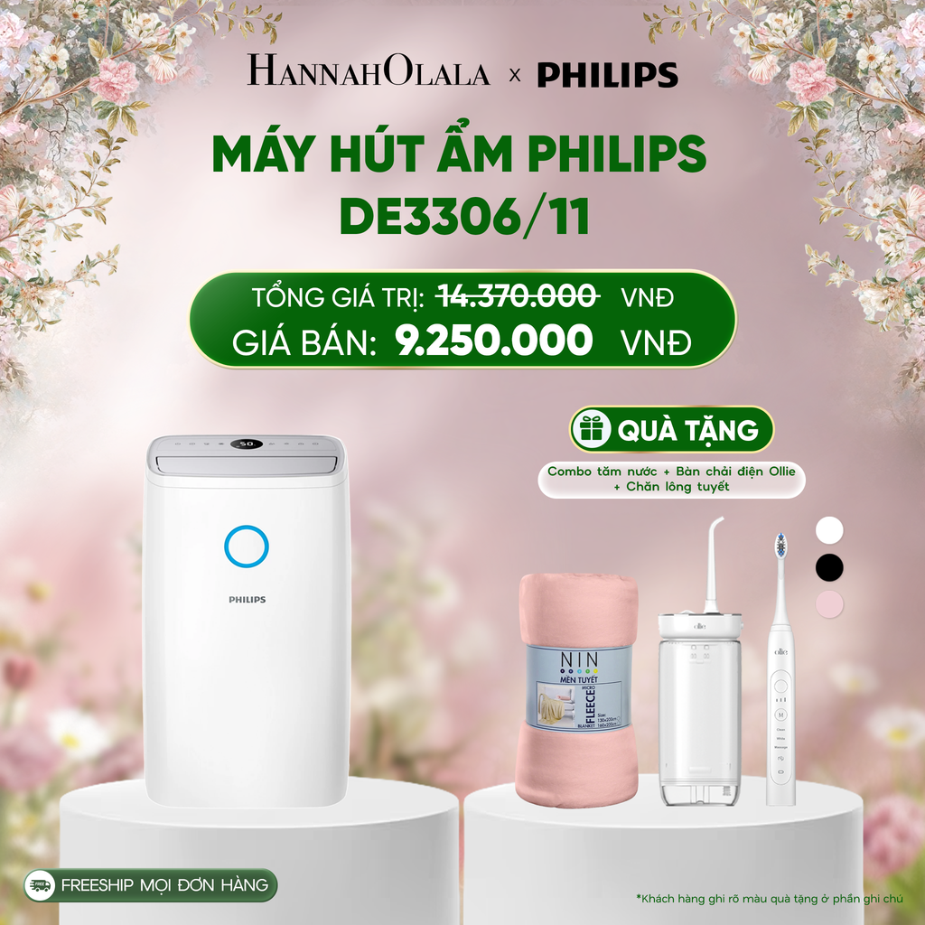  E515_DEAL 12: MÁY HÚT ẨM PHILIPS DE3306/11 