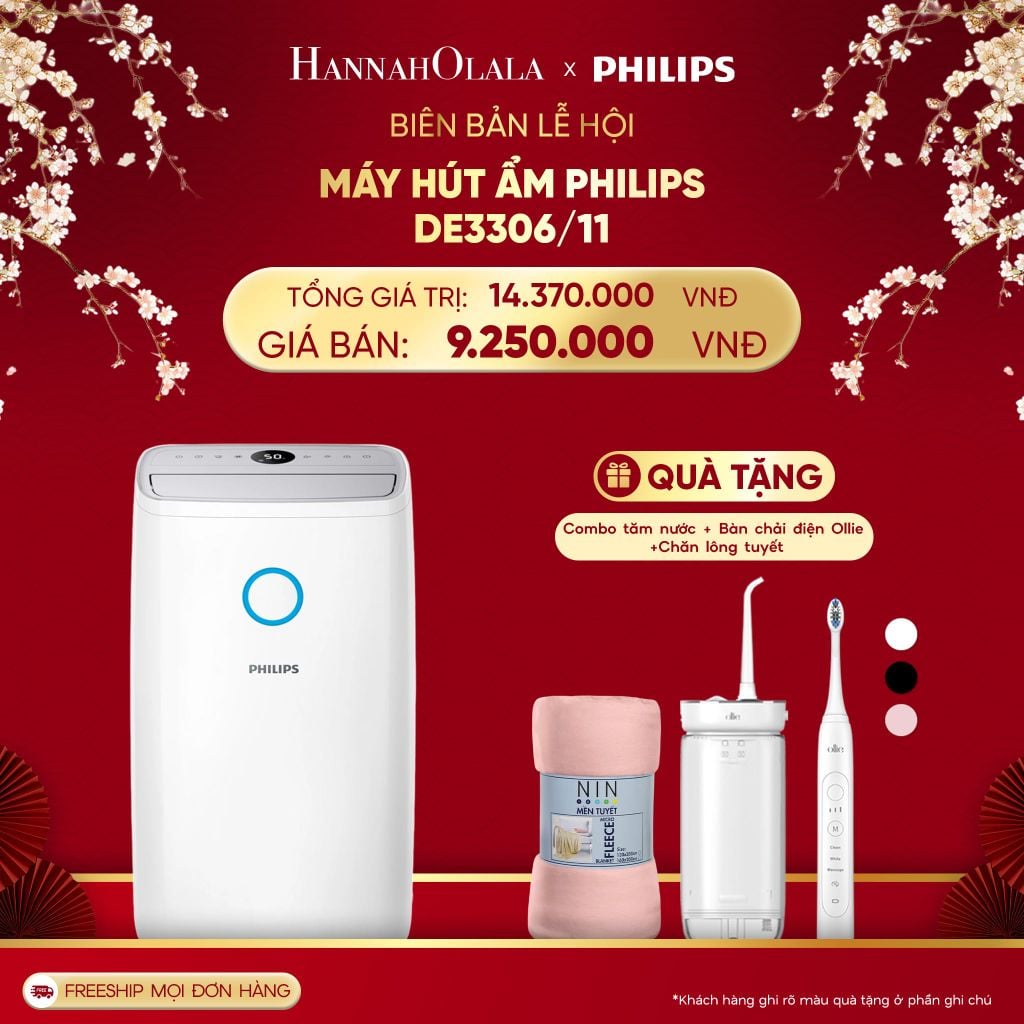  DEAL 14: MÁY HÚT ẨM PHILIPS DE3306/11 