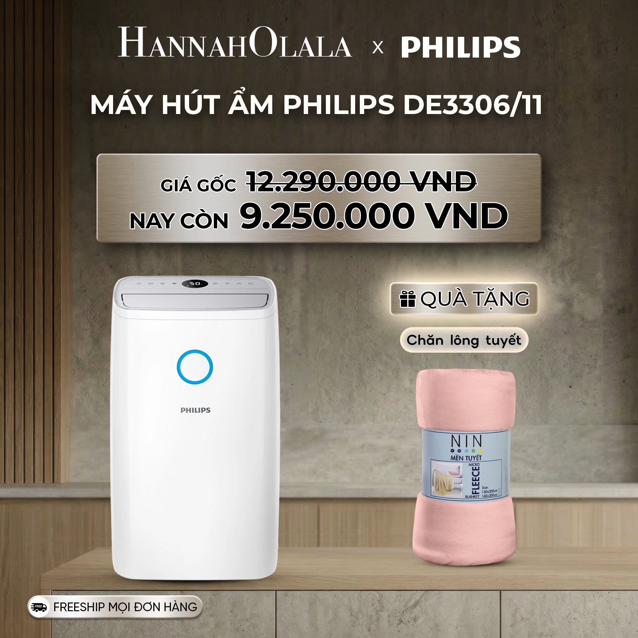 Máy Hút Ẩm Philips DE3306/11