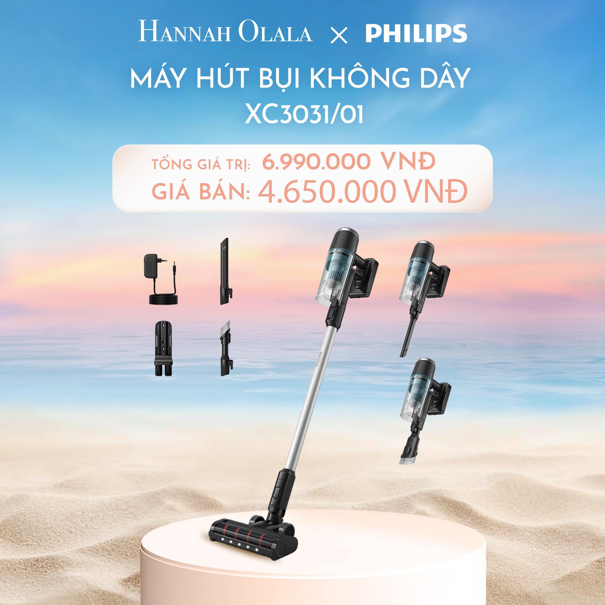  C770_DEAL 8: MÁY HÚT BỤI KHÔNG DÂY XC3031/01 