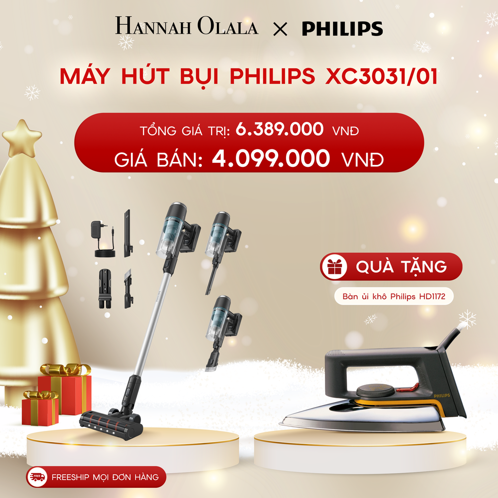  A498_DEAL 12: MÁY HÚT BỤI PHILIPS XC3031/01 