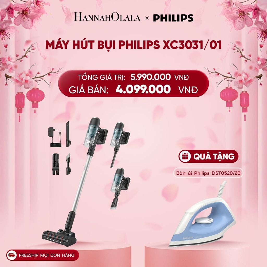  DEAL 22: MÁY HÚT BỤI PHILIPS XC3031/01 