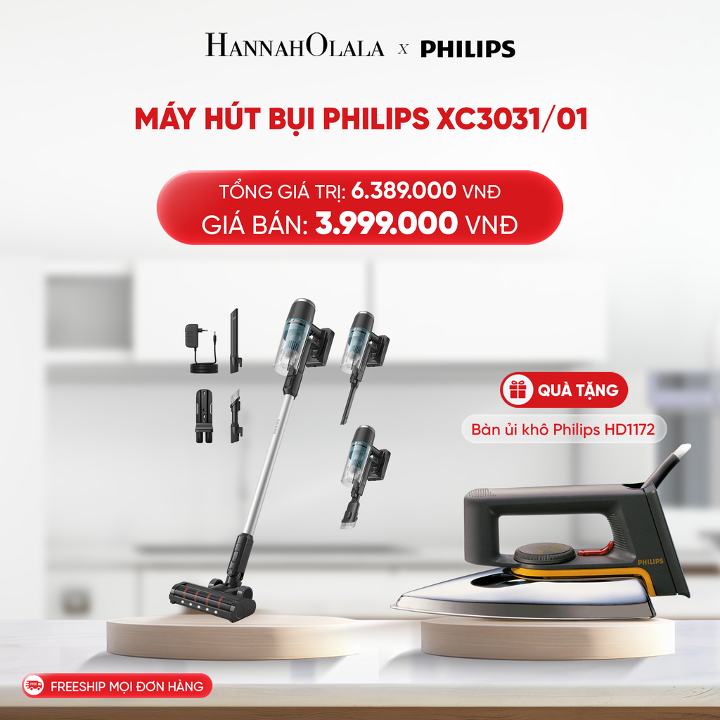  B128_DEAL 20: MÁY HÚT BỤI PHILIPS XC3031/01 