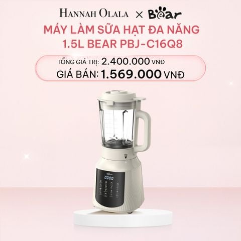  E770_DEAL 2: MÁY LÀM SỮA HẠT ĐA NĂNG 1.5L BEAR PBJ-C16Q8 