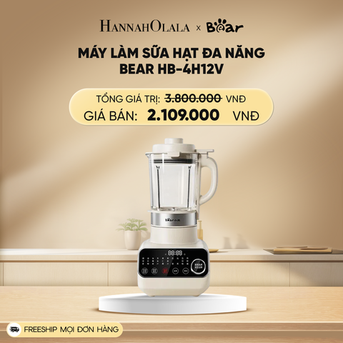  DEAL 11: MÁY LÀM SỮA HẠT ĐA NĂNG BEAR HB-4H12V 